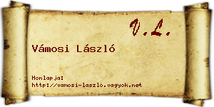 Vámosi László névjegykártya
